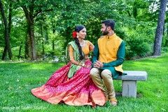 Indian lovebirds during sangeet Indian lovebirds during sangeet