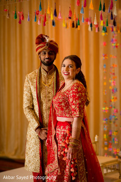 Dazzling portrait of the Indian couple holding hands. Dazzling portrait of the Indian couple holding hands.