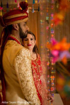 Indian couple prepare for the upcoming ceremony. Indian couple prepare for the upcoming ceremony.