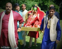 Wonderful Indian bride entering to wedding ceremony. Wonderful Indian bride entering to wedding ceremony.