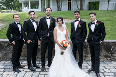 Enchanting Indian bride with groomsmen capture. Enchanting Indian bride with groomsmen capture.