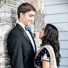 Elegant Indian bride and groom reception fashion. Elegant Indian bride and groom reception fashion.