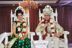 Lovely Indian couple saying their vows at ceremony. Lovely Indian couple saying their vows at ceremony.