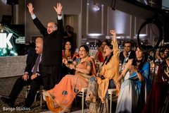 Cheerful guests at Indian wedding reception capture. Cheerful guests at Indian wedding reception capture.