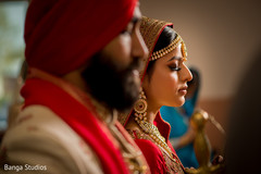 Enchanting Indian lovebirds during ceremony. Enchanting Indian lovebirds during ceremony.