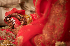 Maharani holding her veil at the wedding ceremony. Maharani holding her veil at the wedding ceremony.
