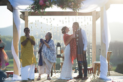 Tender moment between the Indian newlyweds. Tender moment between the Indian newlyweds.