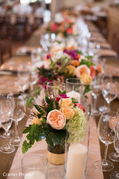 Capture of the flower center pieces at the Indian wedding reception. Capture of the flower center pieces at the Indian wedding reception.