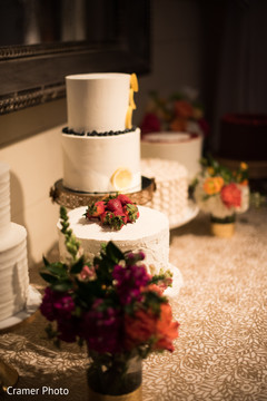 Detail of the Indian wedding cakes at the reception. Detail of the Indian wedding cakes at the reception.