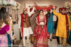 Indian bride making her entrance Indian bride making her entrance