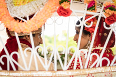 Lovely indian newlyweds in their carriage Lovely indian newlyweds in their carriage