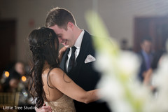 Indian lovebirds having their first dance. Indian lovebirds having their first dance.