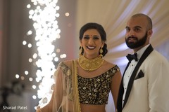 Gorgeous indian couple during wedding reception Gorgeous indian couple during wedding reception