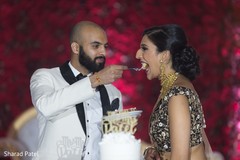 Cutting the cake moment Cutting the cake moment