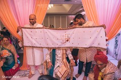 Indian groom about to see the bride Indian groom about to see the bride