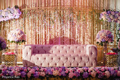 Amazing shot of the Indian wedding stage waiting for newlyweds Amazing shot of the Indian wedding stage waiting for newlyweds