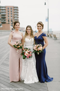 Elegant indian bride with bridesmaids Elegant indian bride with bridesmaids