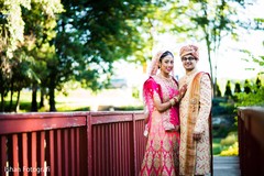 Portrait of the Indian couple outside for pictures Portrait of the Indian couple outside for pictures