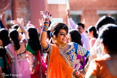Special guest dances at the beginning of the Baraat Special guest dances at the beginning of the Baraat