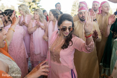 Indian groom's joyful baraat procession. Indian groom's joyful baraat procession.