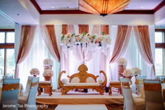 Elegant indian wedding stage design. Elegant indian wedding stage design.