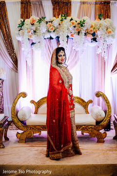 Gorgeous Indian bride on her wedding attire. Gorgeous Indian bride on her wedding attire.