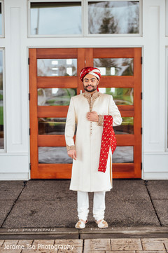 Charming indian groom ready scene. Charming indian groom ready scene.