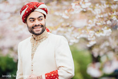 Elegant Indian groom posing for photo. Elegant Indian groom posing for photo.