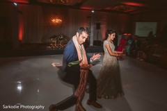 Indian newly wed dance performance. Indian newly wed dance performance.