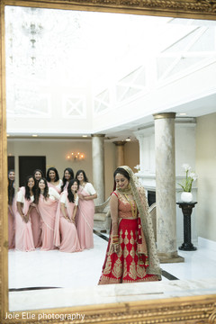Talented capture of the Indian bride and her bridesmaids Talented capture of the Indian bride and her bridesmaids