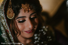 Lovely bride with her makeup done portrait. Lovely bride with her makeup done portrait.