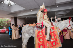 Indian groom ready to start baraat Indian groom ready to start baraat