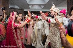 Indian groom dancing during baraat Indian groom dancing during baraat