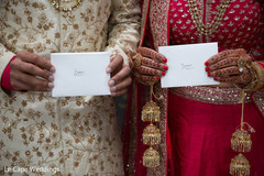 Indian couple holding their love notes Indian couple holding their love notes