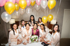 Fabulous indian bride and bridesmaids portrait Fabulous indian bride and bridesmaids portrait