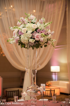 Floral center pieces ready for the Indian wedding guests Floral center pieces ready for the Indian wedding guests