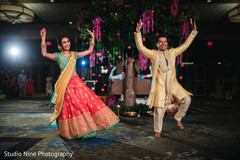 Special Indian guests performing a choreography at the venue Special Indian guests performing a choreography at the venue