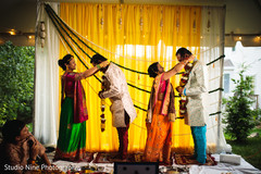 Amazing capture of a moment during the Indian wedding pre celebration rituals Amazing capture of a moment during the Indian wedding pre celebration rituals