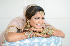 Enchanting Indian bride with her jewelry on. Enchanting Indian bride with her jewelry on.