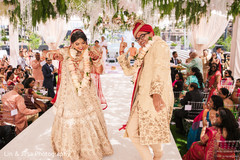 Fun capture of the Indian newlyweds dancing after the ceremony Fun capture of the Indian newlyweds dancing after the ceremony
