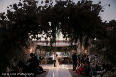 Amazing shot of the Indian couple's first dance Amazing shot of the Indian couple's first dance