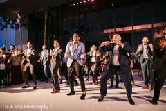 Special guests and groomsmen make a choreography Special guests and groomsmen make a choreography