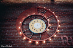 Marvelous Indian wedding clock decoration. Marvelous Indian wedding clock decoration.