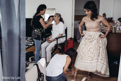 Indian bride getting her anklets on. Indian bride getting her anklets on.