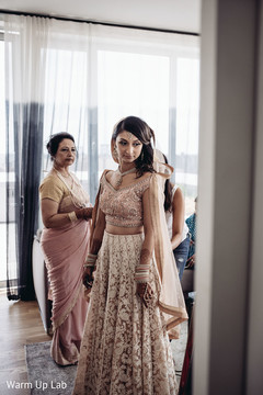 Dazzling Indian bride getting ready capture. Dazzling Indian bride getting ready capture.
