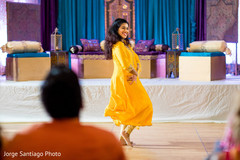Special guest performs a dance for the Indian couple Special guest performs a dance for the Indian couple