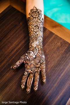 Stunning close up of the finished mehndi design Stunning close up of the finished mehndi design