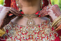 Indian bride showing her beautiful kundan Indian bride showing her beautiful kundan