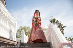 Gorgeous indian bride in a red and golden lengha Gorgeous indian bride in a red and golden lengha