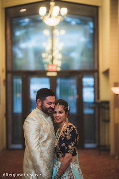 Lovely capture of the Indian couple prior to the ceremony Lovely capture of the Indian couple prior to the ceremony